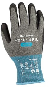 Honeywell New Perfect Fit 3.0 Cut Resistant Gloves NPF25 with Grey Liner with Black Coating, Antistatic, Touchscreen Capable, Washable, Food Certified, Size 11XXL, NPF25-0118N-11 (BAG with 10 Pairs)