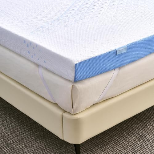 Grbsy 7cm Matratzentopper mit Kühlung – Gel & Bambuskohle-Memory-Schaum, H5/H6, Ergonomische 7-Zonen Rückenunterstützung, Waschbar & Hygienisch, Oeko-TEX & CertiPUR-US Zertifiziert, 160x200x7cm