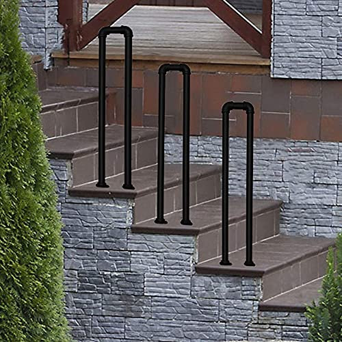 Marchepieds de transition pour marches en béton et en bois de 1 m - Piquet durable pour escalier extérieur - Idéal pour un accès en 1 marche - Sécurité et style