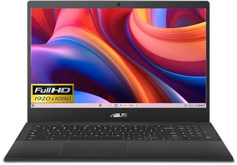 ASUS Chromebook 15 Slim en noir processeur Intel jusqu'à 2,8 GHz 15,6 Full HD 4 Go 128 Go de stockage WiFi + BT Chrome OS (CX15 - Renewed)