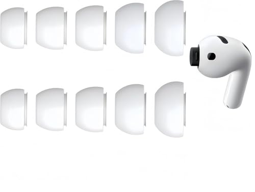 Ersatz-Ohrstöpsel für AirPods Pro 3, 5 Paar Silikon-Ohrstöpsel, sichere Passform, Komfortdichtung, Ohrstöpsel für AirPods Pro 3. Generation, kompatibel mit AirPods Pro 3. Generation Ladehülle (XXS, XS