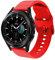 DEALELE Compatibile con Samsung Galaxy Watch 6/6 Classic / 5/5 Pro / 4/4 Classic / 3 41mm / Active 2, Cinturino di Ricambio in 20mm Silicone per Huawei GT3 42mm / GT2 42mm, Rosso