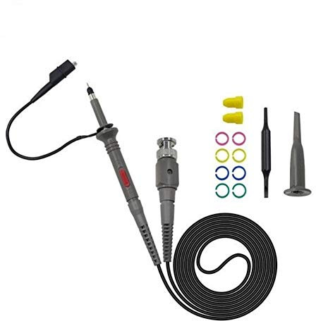 DLRSET Câbles de Test multimètre Professionnels, P6100 de 100MHz BNC Sonde Oscilloscope Kit DC-100MHz Pince Crocodile de sonde de Test for Tektronix HP X1 / X10 (Color : P6100 1pc)