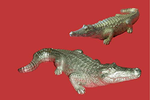 Polyment Zinn Giessform Krokodil - Silikonform hitzebeständig - benötigt ca.385 g Reinzinn