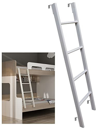 Hochbett Leiter Treppe für Etagenbett/Leiter (einhängen) - Tragbare Wohnmobil-Leiter Zum Aufhängen Aus Metall 45 / 50 / 55 / 59, Einzelbett Ersatz Zubehör, Ergonomische Sprossenleiter