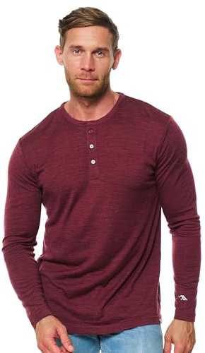 Merino.tech 100% sous Vetement Thermique Laine de Merinos Homme - Randonnée | Léger, Respirant, Anti-Odeur Naturel, Anti-Humidité, Idéal Pour La Randonnée, Voyage, Plein Air, Usage Quotidien