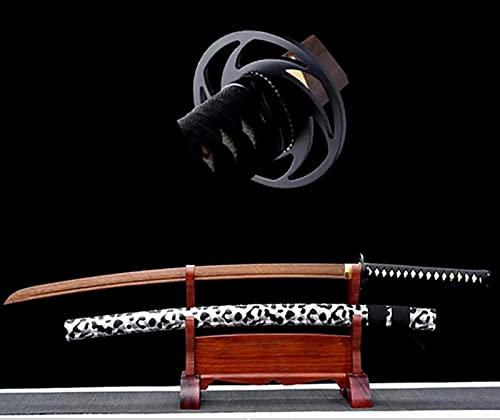 Katana d'entraînement en bois de rose naturel de 103 cm avec gaine, épée de samouraï japonais, faite à la main pour cadeaux, cosplay, décoration d'intérieur, exposition de collection, entraînement de