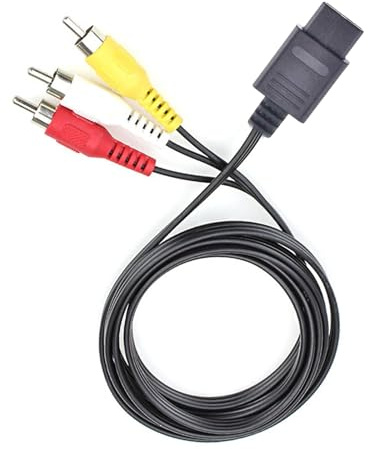 1.8M AV TV Audio Video Cord, Game Console Connected to TV Cable for Nintendo 64/ Super Famicom Console HDMI Adapter