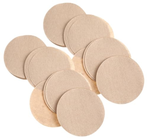 Holibanna Filtres à Café Ronds En Papier 56 Mm Taille 3 Filtre Expresso Jetable à Café Naturel Utilisation Pour Cafetière à Piston Lot De 100
