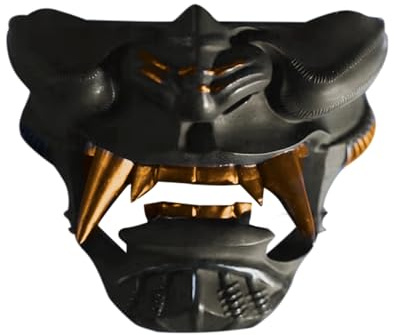 Katana Stativ - Väggram för japansk samurajsvärd med Oni demonmask | Hartsdisplay för Wakizashi och Tanto | dekoration för , sovrum, vardagsrum, butik, kontor och ex-rum