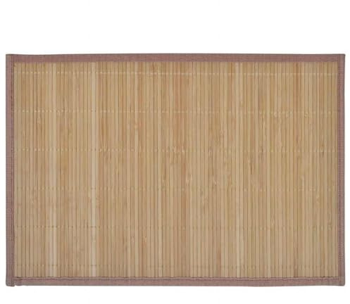 vidaXL 6 Bambus-Platzdeckchen 30 x 45 cm Braun