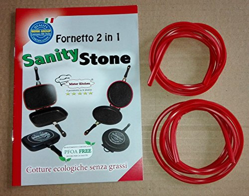 Set 2 Guarnizioni in Silicone per Fornetto Eco-Stone, Sanity-Stone, Mister Kitchen, Dimensione unica adattabile alle misure 30-32- by Bernigroup
