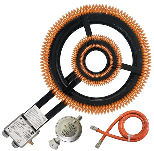 Optimgas 46 cm Gasbrenner für Paellapfannen & Grill, 21,5 kW | 50 mbar Propananschluss, energiesparendes Optim-System, präzise Flammenregelung, für Pfannen von 30–80 cm