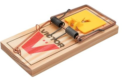 PROTECT HOME Trappola Classica per Topi in Legno per Un Controllo Efficace e atossico dei ratti