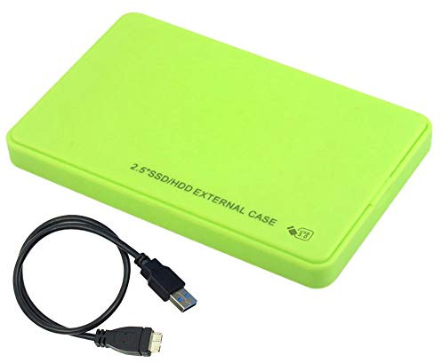 Boîtier de disque dur, 2.5 pouces SATA USB 3.0 HDD Disque dur Boîtier externe SSD Disk Box Case Caddy, Mobile Laptop Hard Disk Case Box HDD SSD Case Sata to Hard Drive Box Enclosure Adapter 5Gbps