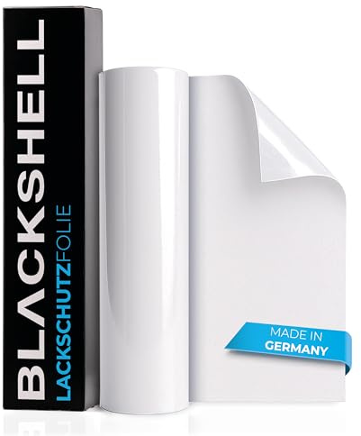 Blackshell® Universal Lackschutzfolie transparent 20cm x 100cm Folie selbstklebend als Auto Folie, Motorrad Folie - ohne Werkzeug - universal einsetzbar auf Allen glatten Oberflächen