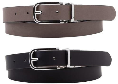 Levi's Women's Feminine Reversible Belt, Regular Black, 85 cm