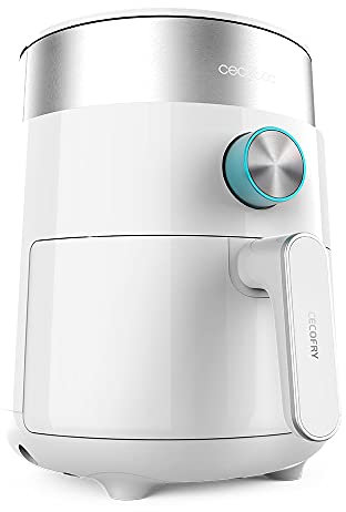 Cecotec Friteuse sans Huile à Air Chaud numérique Cecofry Essential Rapid SunTouch. 1200 W, Température de 80 ºC à 200 ºC, 8 modes préconfigurés, Temps ajustable, Blanc