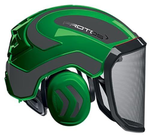 Protos Integral Arborist Helmet - Green & Grey