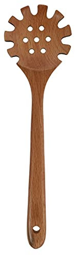 1stk Nudellöffel Retro-suppenlöffel Schaumlöffel Küche Spaghettizange Nudelkelle Reislöffel Nudel Heber Löffel Mit -sieb Nudeln Nudeln Sieblöffel Fett Buche Holz