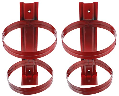 Housoutil 2 Pcs Fire Extinguisher Bracket Fire Extinguisher Wall Bracket Fire Extinguisher Holders Fire Extinguisher Strap Fire Extinguisher Mounting Bracket Car Hook Wall Mount Corner Iron