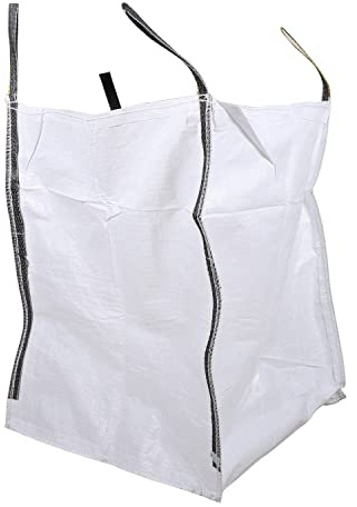 BIG BAG 1000KG Bruchlast 90 x 90 x 90 cm Einweg Sack Entsorgungssack Schüttgutbehälter Transportsack Gartenabfall Bauschutt Sand