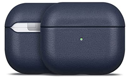 Haobobro [Nappa Series] AirPods 3 Hülle - Echtes Leder Hülle für AirPods 3. Generation - Handgefertigt AirPods Leather Case - AirPods Schutzhülle Lederhülle - AirPods Ledercase - Blau Ledertasche