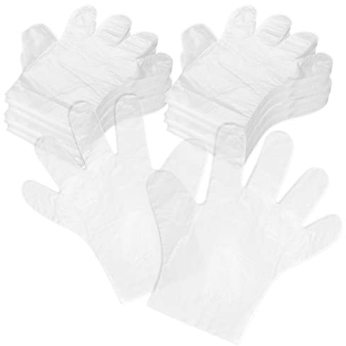 com-four® 1000x Malerhandschuhe - Einmalhandschuhe für Malerarbeiten und Haushalt - dünne, wasserdichte Kunststoff-Arbeitshandschuhe - Schutz gegen Flüssigkeiten und Schmutz (1000 Stück - transparent)