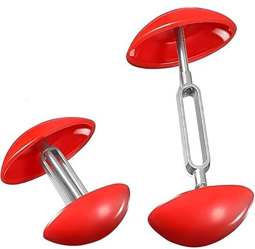 BOBOZHONG Schuhdehner,2 Pcs Schuhweiter Verstellbar,Mini Schuhformer-Halter Einstellbar Schuhformer Schuhspanner Damen Schuhspanner Schuhdehner Schuhweiter für Damen und Herren(Rot)