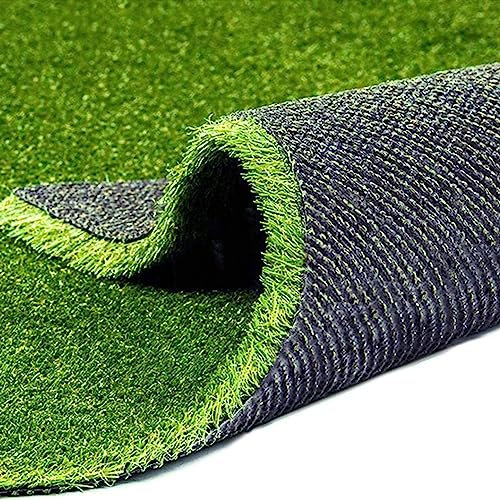 HUHJYUGE Césped Artificial 3x5m, Césped Artificial para Terraza, Césped Artificial 30mm de Altura, Alta Densidad Césped Artificial Confortable y Resistente, Permeable Al Agua