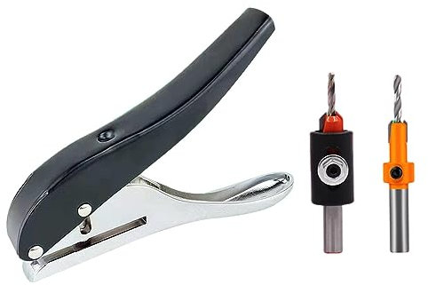 Fonowx Manuelle Kantenband Stanzzange, 8 Mm, Lochstanzzange, Vielseitig Einsetzbar, Langlebig, Wiederverwendbar, Professionell für Wellholz, Furnier, Papier, C