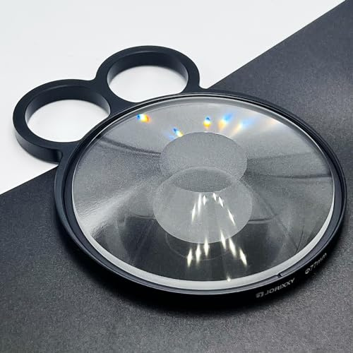 Jorixxy 77mm Handheld Whirlpool Glass Prism SLR Photography Accessories Special Effects Handheld Filters, Camera Phones are Applicable