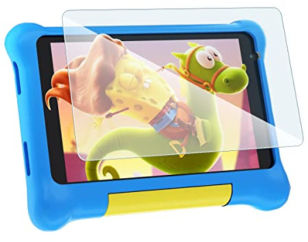 KARYLAX Panzerglas Schutzfolie aus flexiblem Glas, Härtegrad 9H, kratzfest, kompatibel mit Yicty Tablet Kinder 7 Zoll Android 12