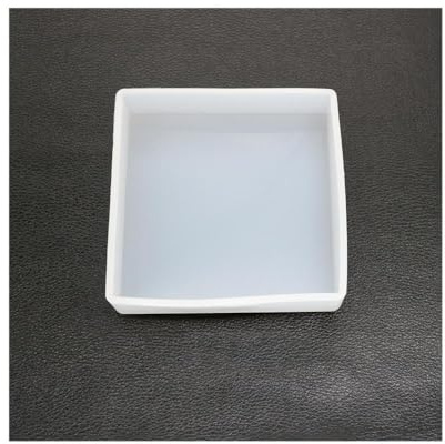 Uteruik Moldes de Resina de Silicona Cuadrados Molde de Resina Epoxi Moldes de Fundición para Hacer Manualidades de Fundición de Resina Decoración 10 x 10 cm