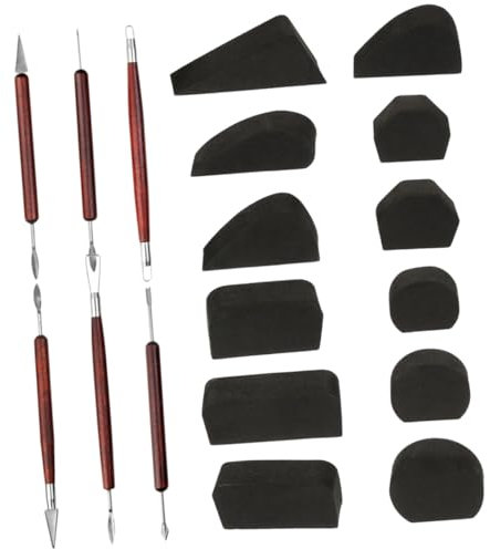 VILLFUL 1juego Moldes Para Asas De Tazas De Herramientas De Escultura De Arcilla Moldes Para Asas Herramientas De Esculpido Diseño Ergonómico y Doble Cara Para Proyectos De Manualidades