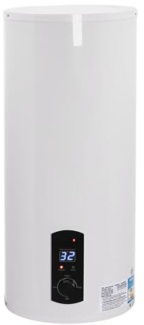 PUDLOR 60 Liter Elektro Warmwasserspeicher, Elektrospeicher Horizontal 2000W LED-Bildschirm Vertikal Durchlauferhitzer Elektroboiler Hängespeicher, für Küchen, Toiletten, Friseursalons, Bäder