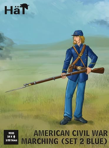 Hät - 1/32 Amerikanischer Bürgerkrieg, BAU, marschierend, Set 2 - Plastik-Modellbau - Maßstab: 1:32