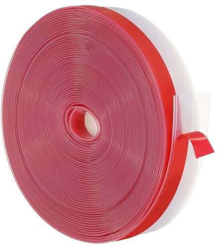 PATIKIL Silicone Seal Strip, 33 ft x 1 Width Self Adhesive Door Draft Stopper Weather Stripping Tape for Gap, Door Under Bottom, Sliding Door, Shower Glass Gaps, Clear
