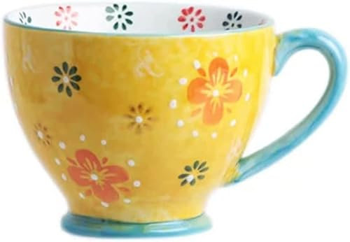 GLETSF Tazas Gigantes para Desayuno, Ensaladera, Taza De Sopa De Cerámica, Taza De Café De Cerámica De Primera Calidad, Taza De Té, Taza De Agua, Taza De Cerámica, Taza De AvenaF