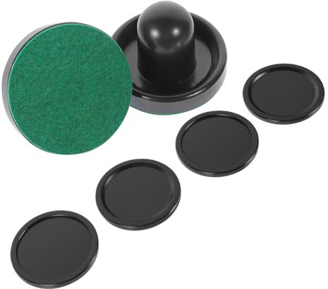 TOYANDONA Air Hockey Ersatzset Pushers Pucks Und Schwarz Tischspiel Zubehör Für Air Hockey Parts Indoor Spielspaß Familie