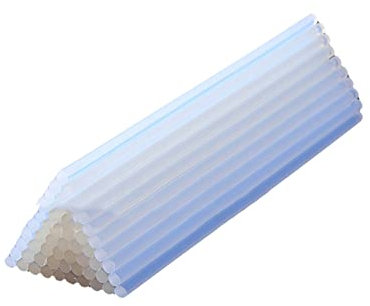 ZBORAVPIX Barras de Pegamento Caliente, Barra de Pegamento termofusible de 7/11 mm, Transparente y Resistente a la Temperatura(190mm,11mm)
