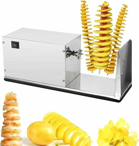 AFLEPCBRQ Taglio A Spirale Taglialettes di Patate con Patate Patate con Acciaio Automatico Inossidabile