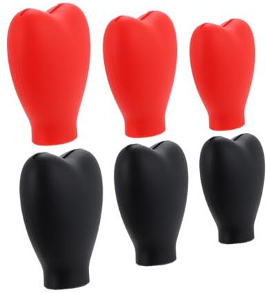 OFFIGAM Silikon Make Up Pinsel Schutzhüllen zum Schutz der Borsten 6 Stück Flexibel und Staubdicht für Reisen und Aufbewahrung von Kosmetikpinseln