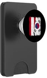 Austria South Korea Half Flag Austrian South Korean PopSockets PopWallet for MagSafe