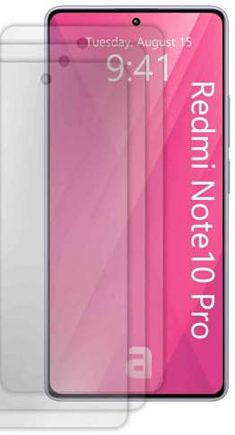 apgo 3x Protector de Pantalla Ultra-Clara Hydrogel para Xiaomi Redmi Note 10 Pro, Película de Hidrogel, Flexible, Suave TPU con capa de posicionamiento para una fácil instalación