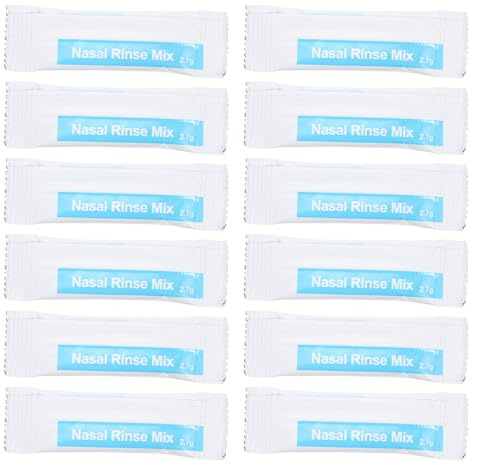 TOPPERFUN Sale per Lavaggio Nasale 27 G X 40 Bustine Salina Fisiologica Confezione per Adulti e Soluzione Salina per Irrigazione Nasale Quotidiana Pratica e senza Sprechi