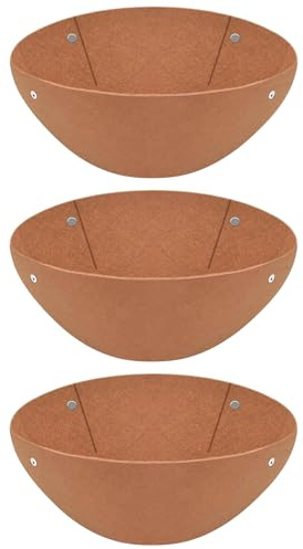 Plant Basket Liners - Durable Felt Panels, Round Pot Insert, Moisture Control Layer, Eco-Friendly Plant Cushion | for Garden, Flowerbed, Reptiles, Orchid, Deer Horn
