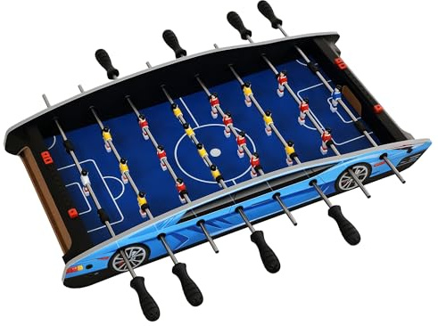 HOMCOM Mini Tabletop Football Foosball Gaming Table 74.5L x 36.1W x 12H CM