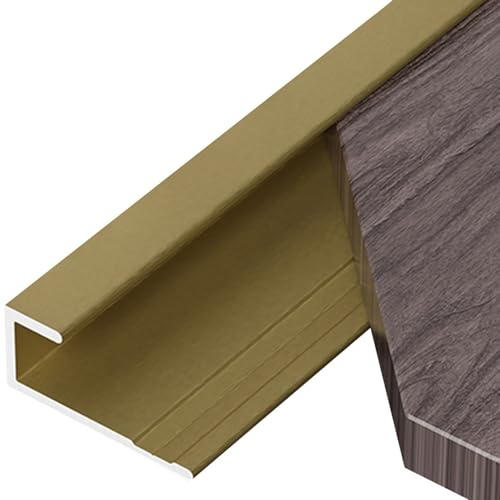 300 cm aluminiumgolv övergångsremsa – 3,5–18,50 mm bred laminat och kakelprofil bronsfinish (9,50 mm) – hållbar snygg tröskellösning för sömlös golvövergång