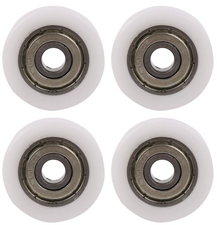 CNBTR 6x26x8mm flacher kunststoffbeschichteter abgedichteter Lagerstahl 626ZZ Führungsrolle Schiene Kugellager Rad 4er Pack